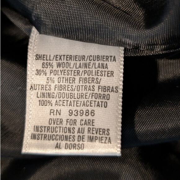 VTG August Max Woman Black/White Houndstooth Button Front Lined Jacket Sz 12W - Picture 7 of 11